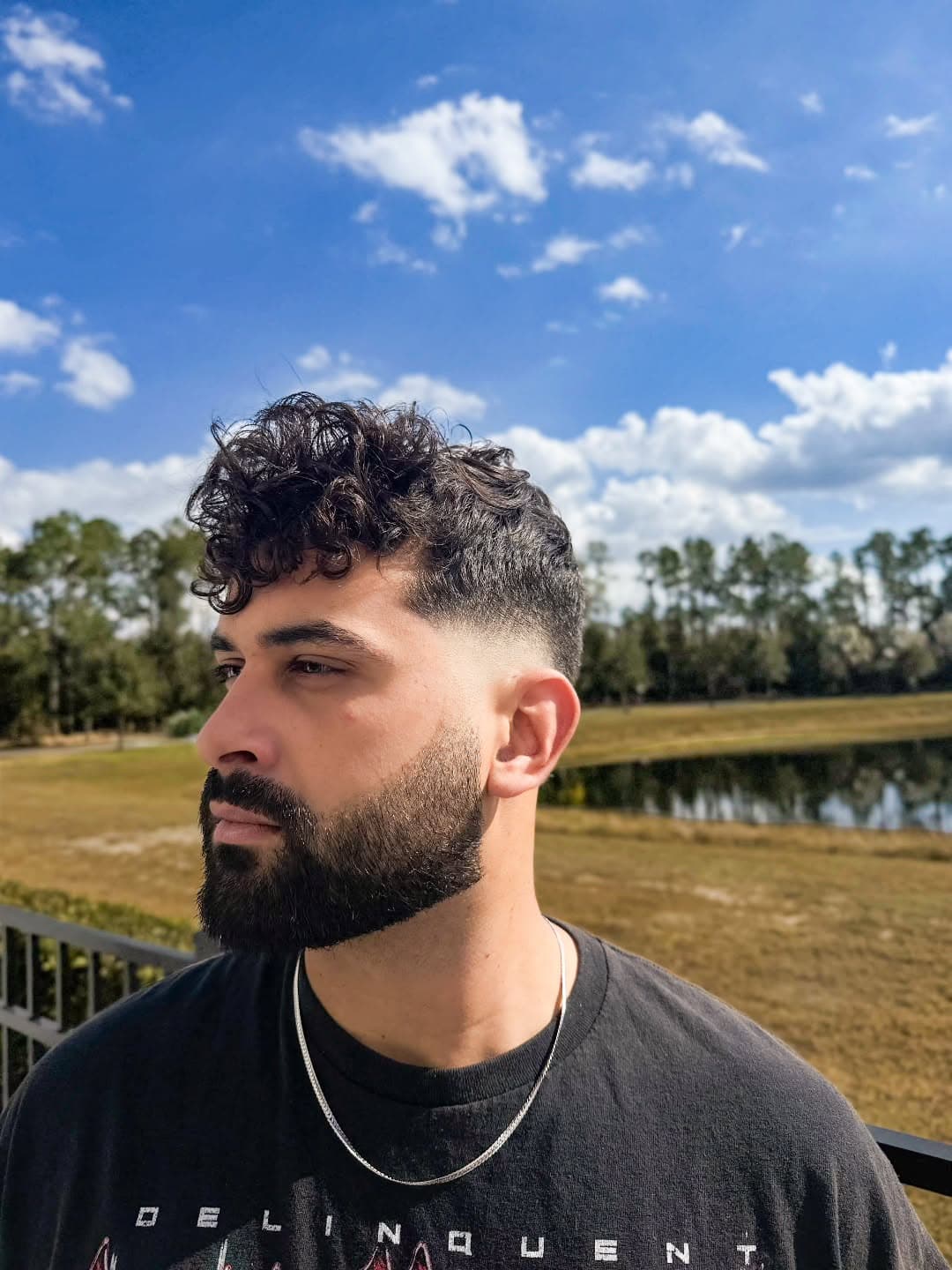 Fresh fade with textured top